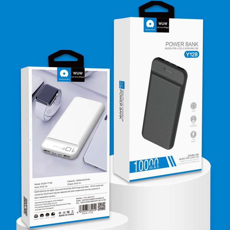 WUW-Y128 10 000mAh 5V2.1A Power Bank