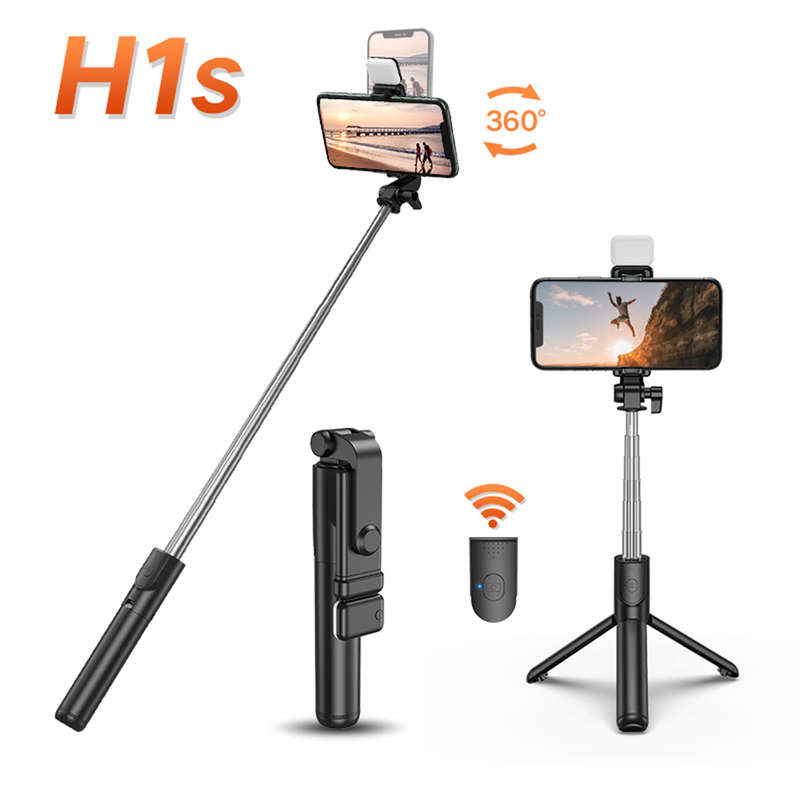 H1S W/LED Selfie Stick Tripod
