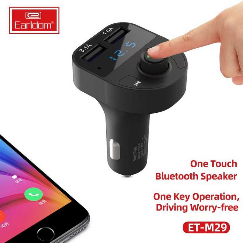 Earldom ET-M29 Car Charger + Bluetooth Modulator