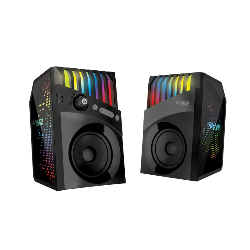 Armaggeddon Lumo 2 RGB 2.0 Stereo Bluetooth Gaming Speakers