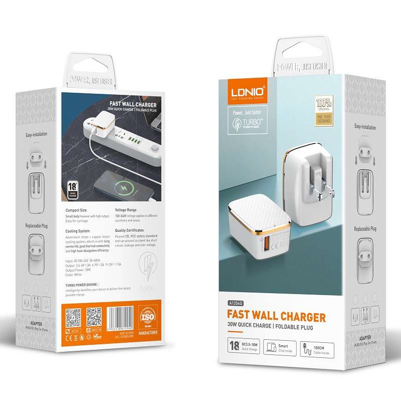 LDNIO A1204Q Quick Charger - Type-C