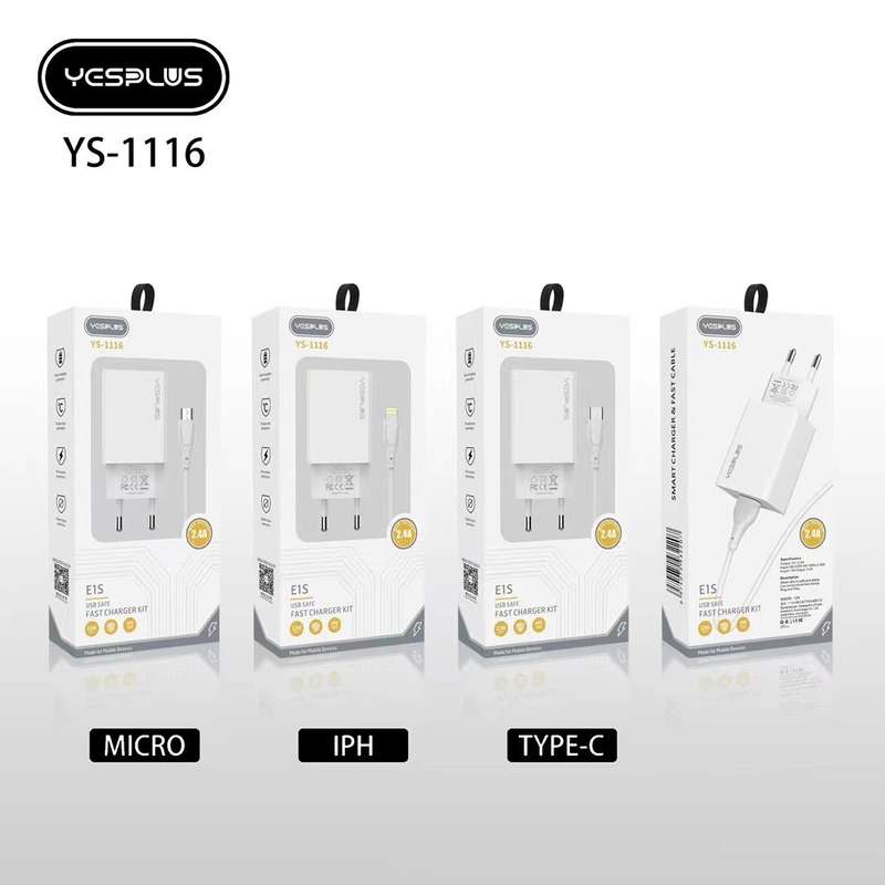 YESPLUS YS-1116 2.4A Charger - Type-C