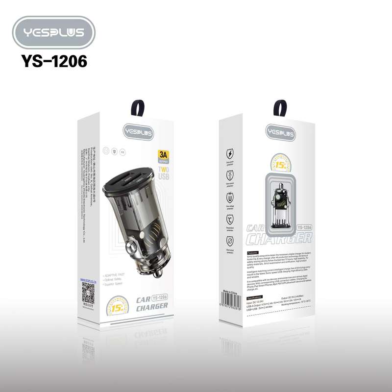 YESPLUS YS-1206 3A 2USB Car Charger