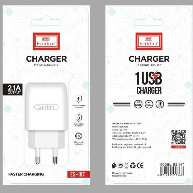 Earldom ES-197 5V2.1A Charger