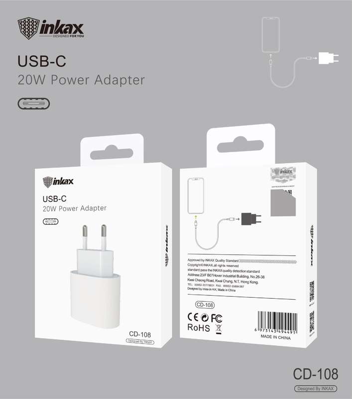 Inkax CD-108 PD 20W Charger