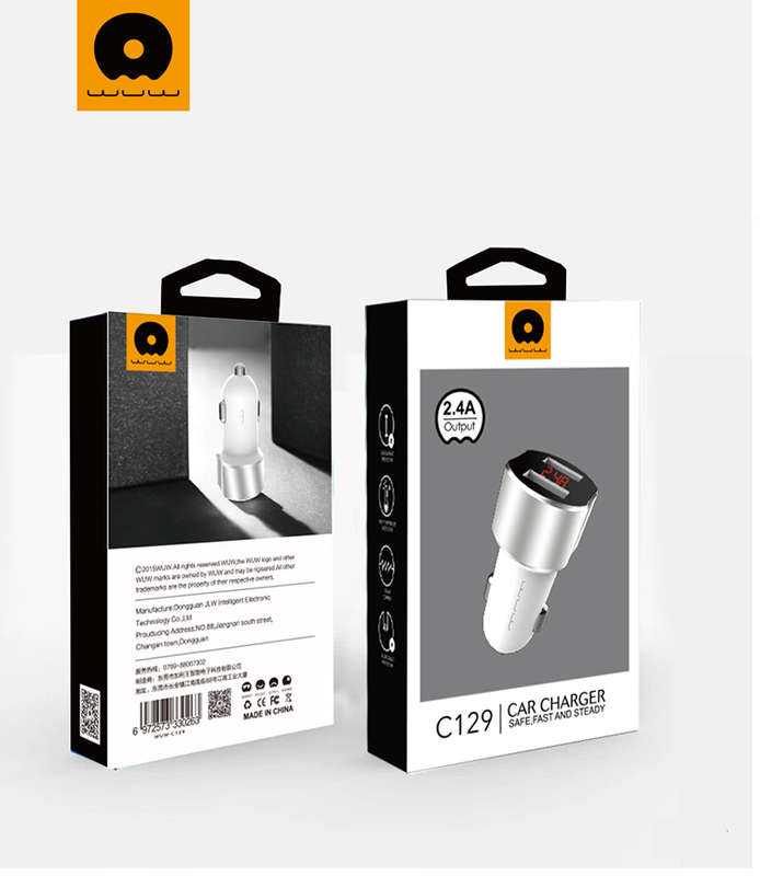 WUW-C129 2.4A 2USB Car Charger
