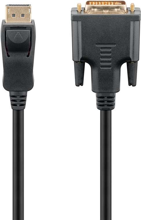 Goobay DisplayPort to DVI-D Adapter 2m Gold-Plated Cable