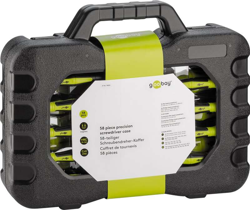 Goobay 58-Piece Precision Screwdriver Case