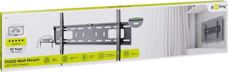 Goobay TV Wall Mount Pro FIXED (L) for TV Sets from 37" to 70" up to 50 kg