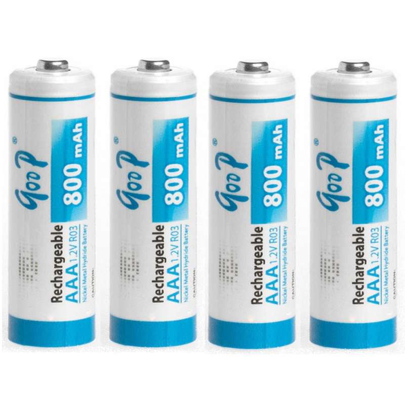 GOOP 800mAh Rechargeable AAAx4 Battery