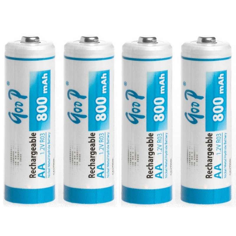 GOOP 800mAh Rechargeable AAx4 Battery