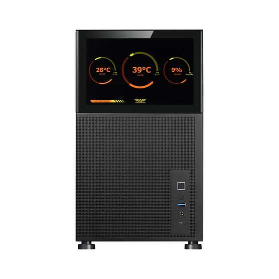 Armaggeddon Tessaraxx Core Vision Micro-ATX Gaming Case - Black