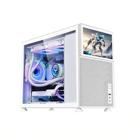Armaggeddon Tessaraxx Core Vision  Micro-ATX Gaming Case - White