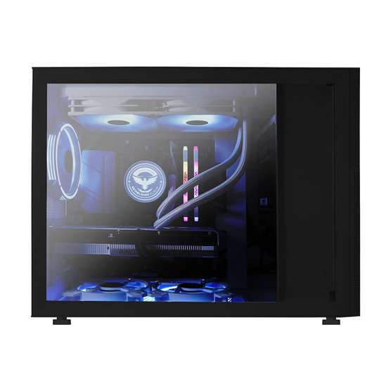 Armaggeddon Tessaraxx Core Vision Micro-ATX Gaming Case - Black