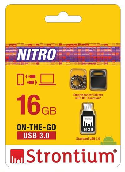 Strontium 16GB Nitro Plus OTG USB 3.0 Flash Drive
