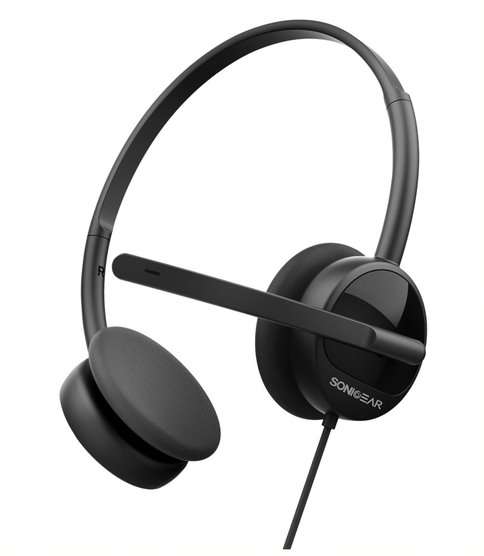 SonicGear Xenon 1U USB Headset with Mic - Black