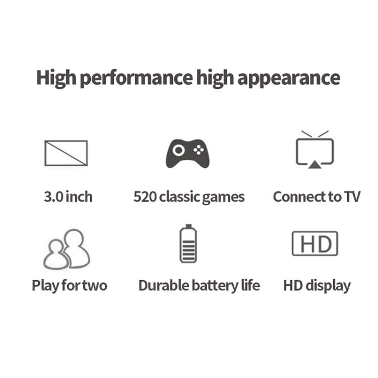 Andowl - QGS8 - Retro Hand-Held Gaming Console