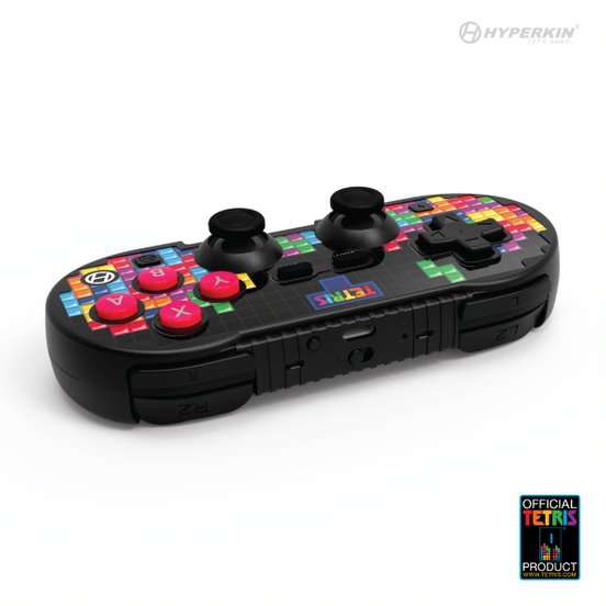Hyperkin Official Tetris Pixel Art Bluetooth Switch Controller - Tetrimino Stack