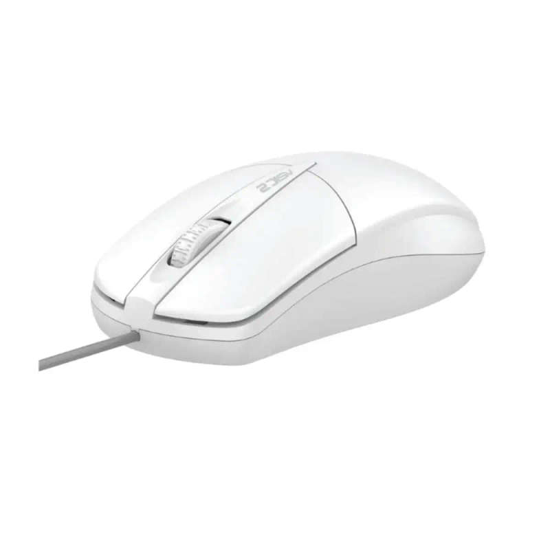 Alcatroz Asic 2 High Resolution Optical Wired Mouse - White