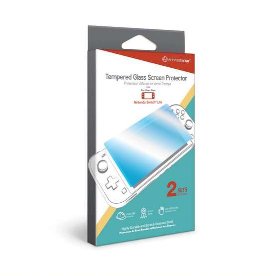 Hyperkin Tempered Glass Screen Protector 2 Sets For Nintendo Switch Lite