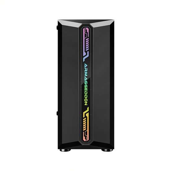 Armaggeddon Tritron Pro 300 ATX Gaming Case with 3x ARGB Fans - Black