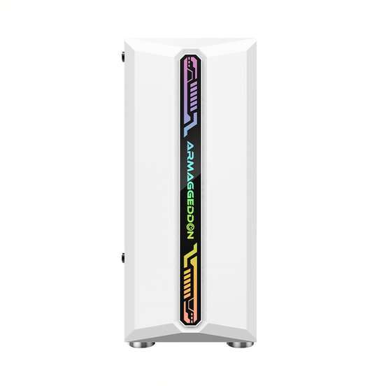 Armaggeddon Tritron Pro 300 ATX Gaming Case with 3x ARGB Fans - White
