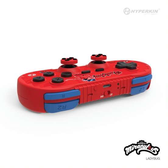 Hyperkin Official Miraculous Pixel Art Bluetooth Switch Controller - Ladybug