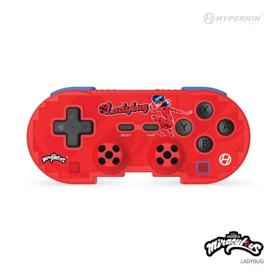Hyperkin Official Miraculous Pixel Art Bluetooth Switch Controller - Ladybug
