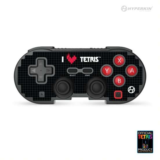 Hyperkin Official Tetris Pixel Art Bluetooth Switch Controller - Heart Drop