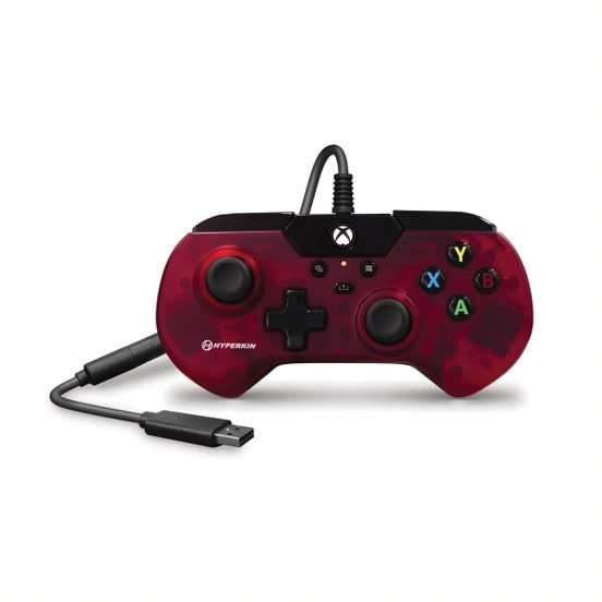Hyperkin X91 Retro Wired Xbox Controller - Ruby Red