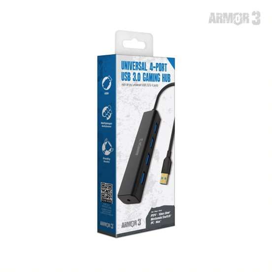 Armor3 Universal 4-Port USB 3.0 Hub