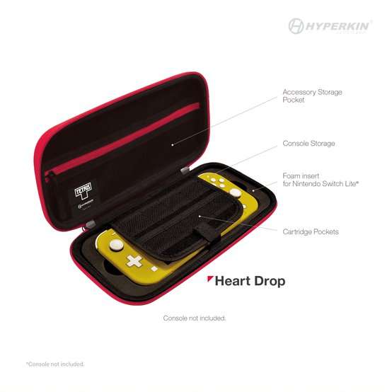 Hyperkin Limited Edition Official Tetris EVA Hard Shell Carrying Case - Heart Drop