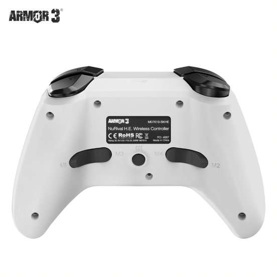 Armor3 NuRival Wireless Hall Effect Stick Game Controller For Switch - White