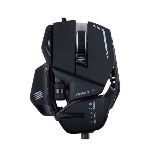 Mad Catz R.A.T. 6+ Wired Optical Gaming Mouse - Black
