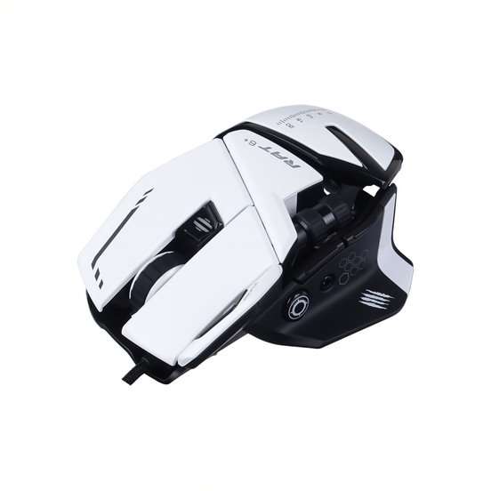 Mad Catz R.A.T. 6+ Wired Optical Gaming Mouse - White