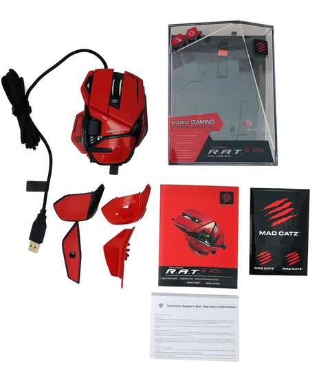 Mad Catz R.A.T. 8+ ADV Highly Customizable Optical Wired Gaming Mouse