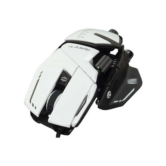 Mad Catz R.A.T. 8+ Wired Fully Adjustable Gaming Mouse - White
