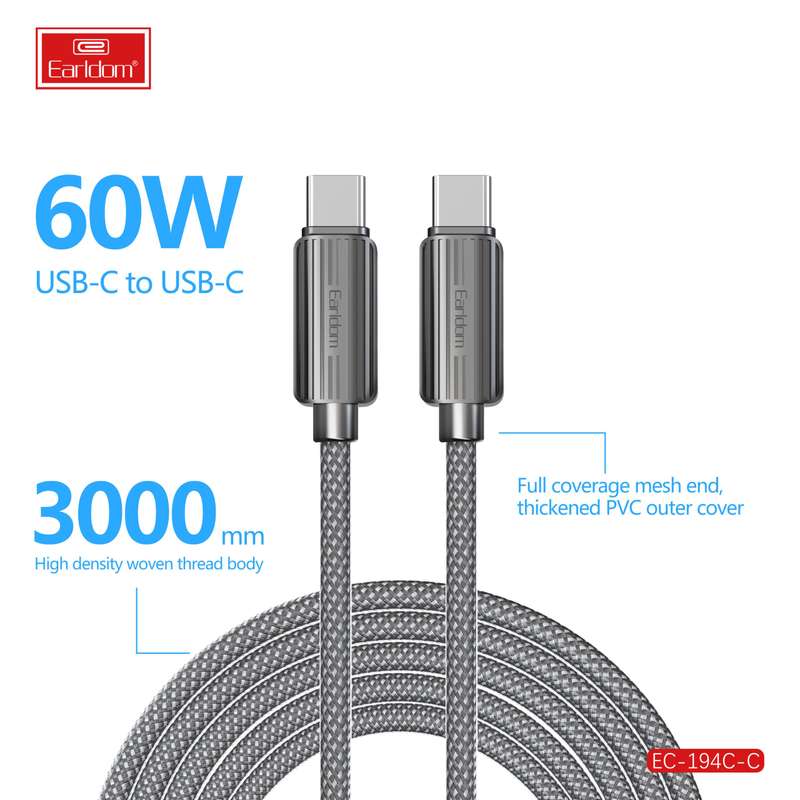 Earldom EC-194 C-C 60W 3M Cable