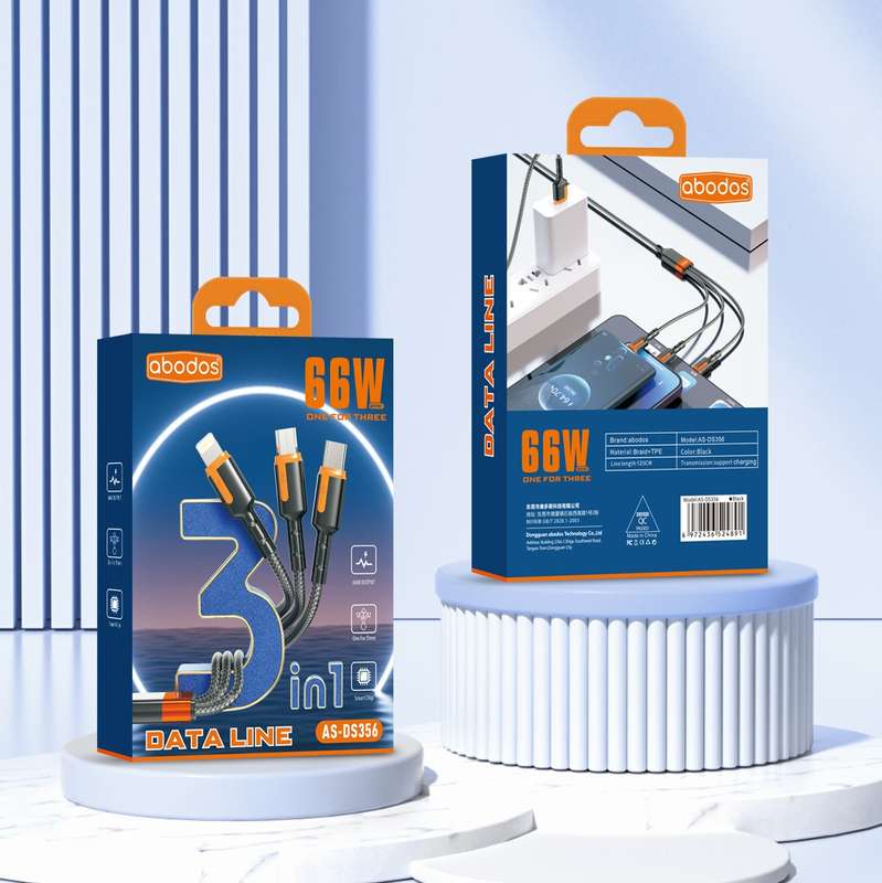Abodos AS-DS356 3in1 66W 1.2m Cable