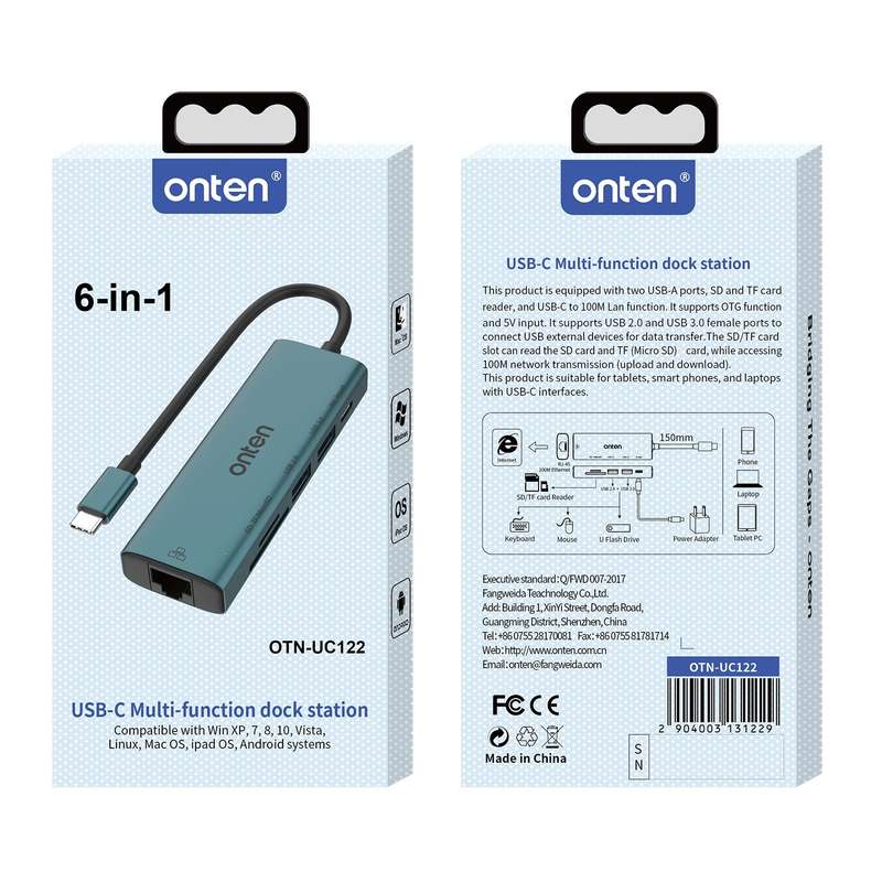 Onten UC122 6in1 Hub