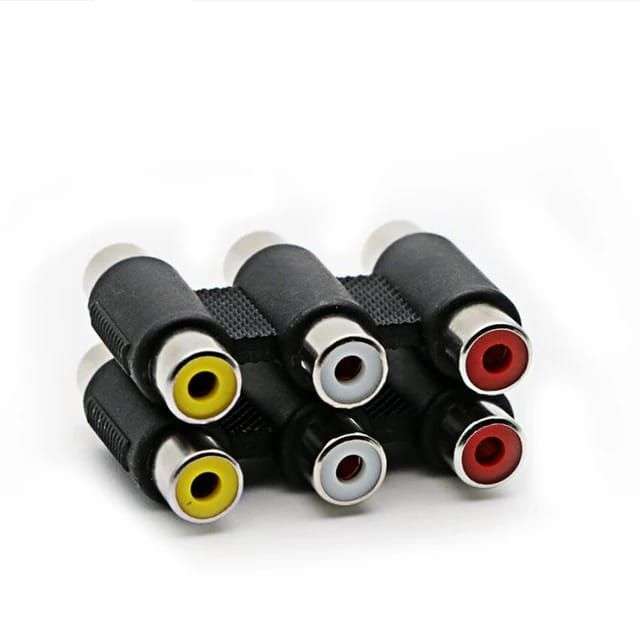 3XRCA(F) to 3XRCA(F) (2 Pack) Adapter