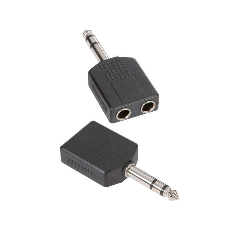6.3mm(M) to 2X6.3mm(F) (2 Pack) Adapter