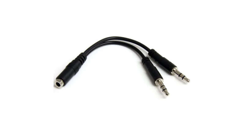 AUX Female - 2 AUX Male Cable
