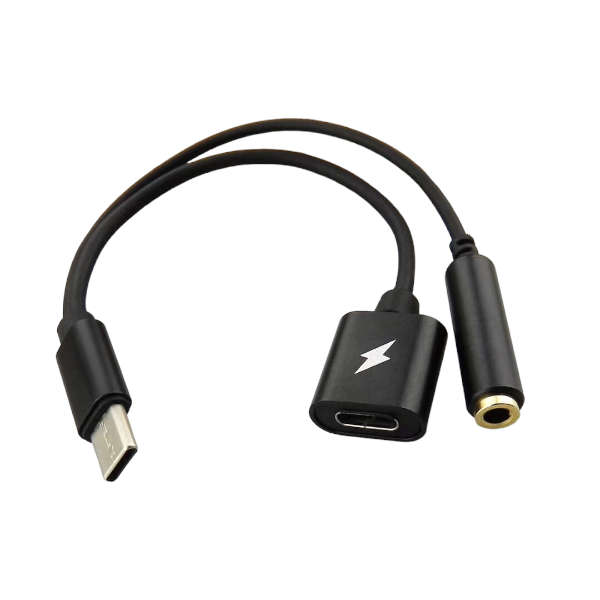 KY-174 Type-C(M) toType-C(F)+3.5mm(F) Adapter