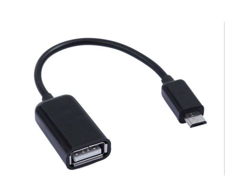 USB Female - Micro USB OTG Cable
