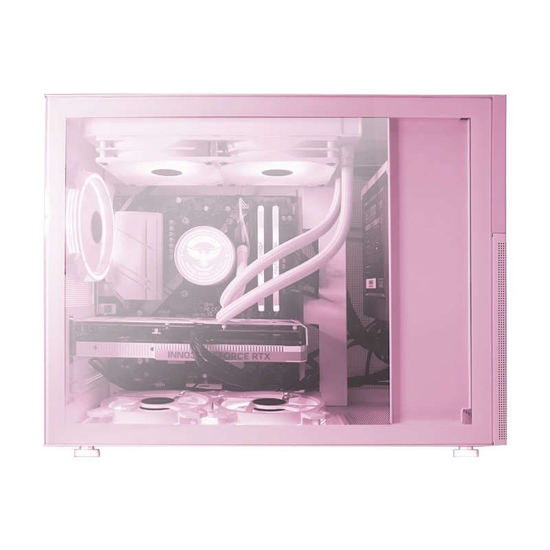 Armaggeddon Tessaraxx Core Vision Micro-ATX Gaming Case - Pink