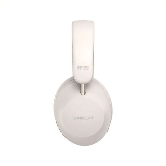 SonicGear Airphone DNC 3000 Digital Active Noise Cancellation Headsets - Cream
