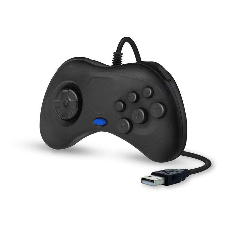 Cirka Saturn-Style USB Controller for PC/ Mac - Black