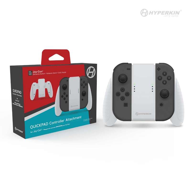 Hyperkin QUICKPAD Controller Attachment for Switch and Switch OLED - White