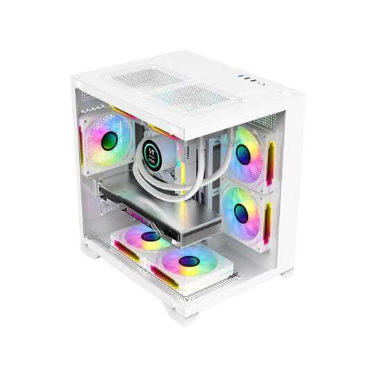 Armaggeddon Aquaron WiBO Micro-ATX Gaming Case - White